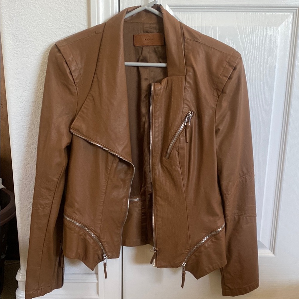 Blank Faux Leather Jacket